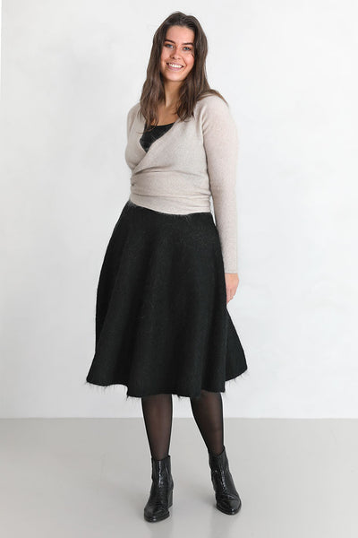 Soft flared skirt