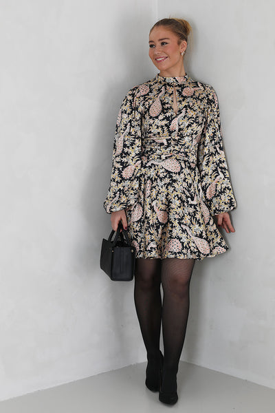 Jacquard mini dress