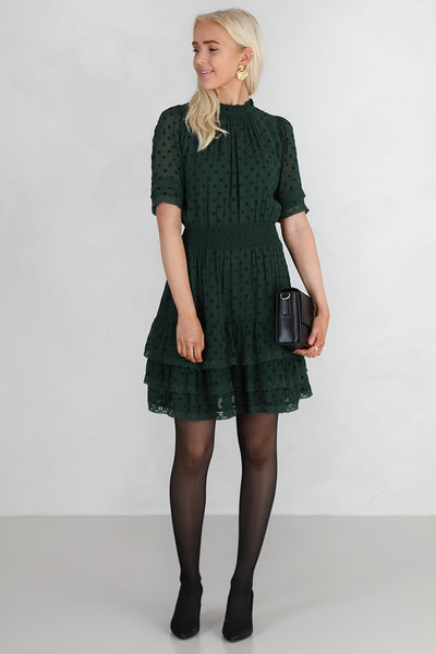 Donna dress dark green